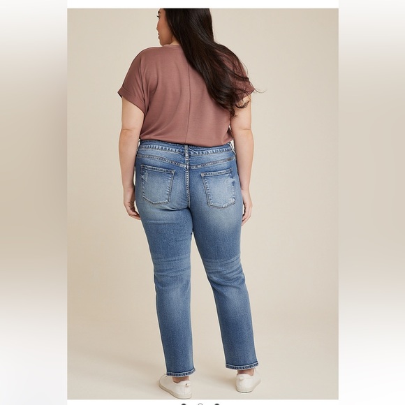 👖KanCan👖Plus size, KanCan, mid rise straight jean. Size 22W x 30L. - Picture 2 of 10